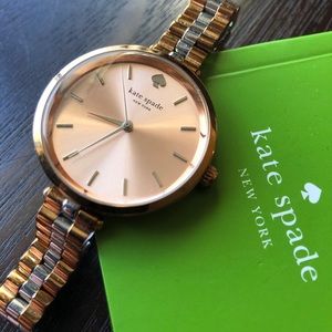 Kate Spade Rose and Silver Duo Tone Watch